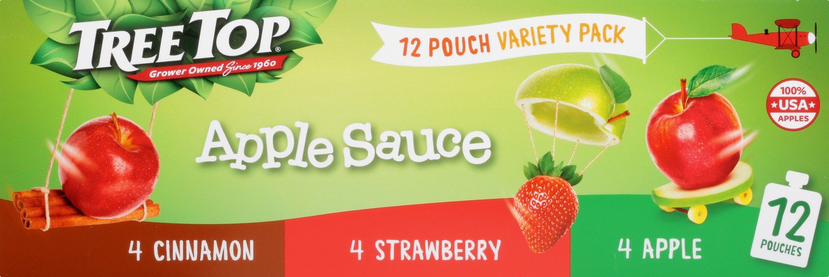 slide 7 of 9, Tree Top Apple/Cinnamon/Strawberry Apple Sauce Variety Pack 12 - 3.2 oz Pouches, 12 ct