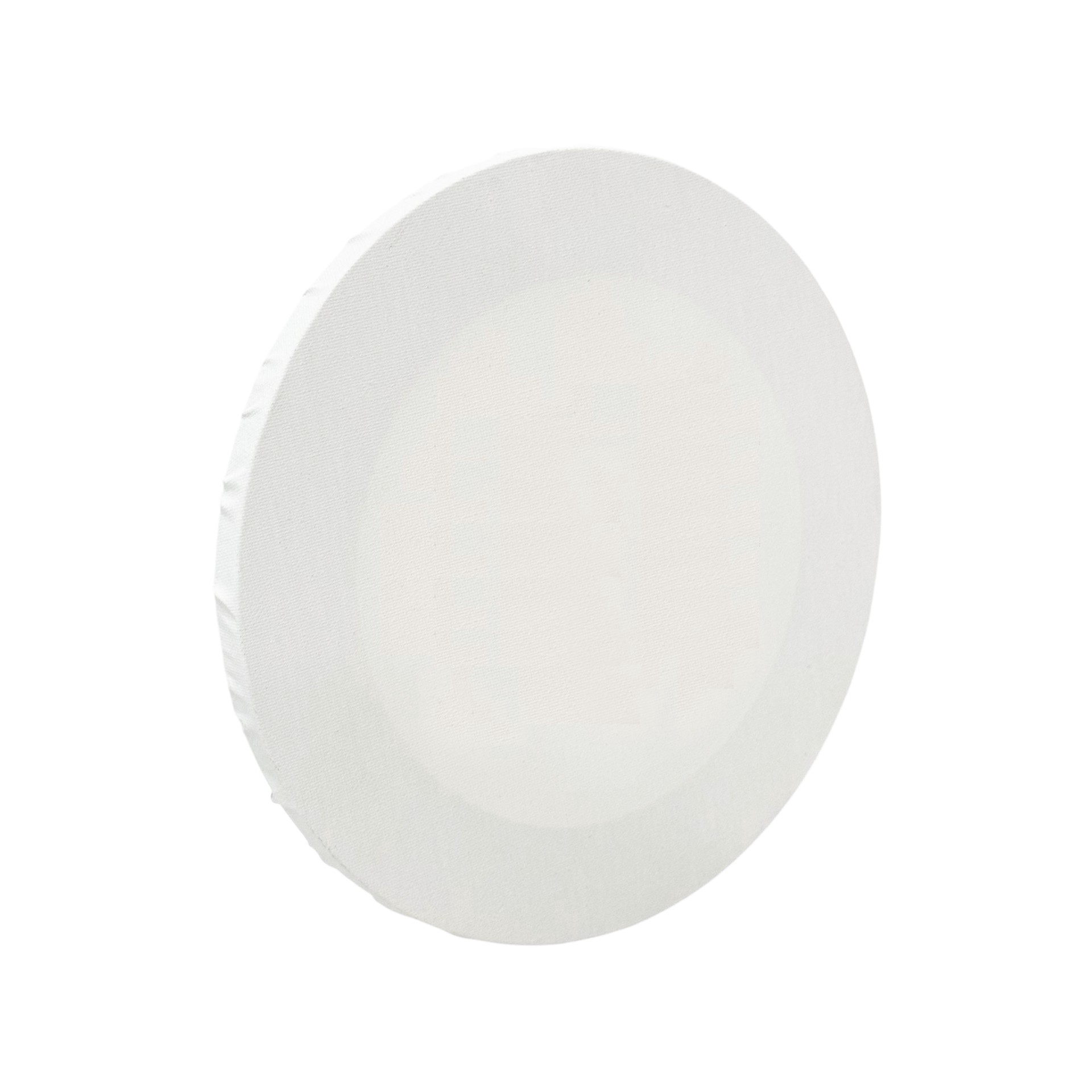 slide 4 of 5, White Round Cotton Duck Canvas By Craft Smart, 9 in x 9 in