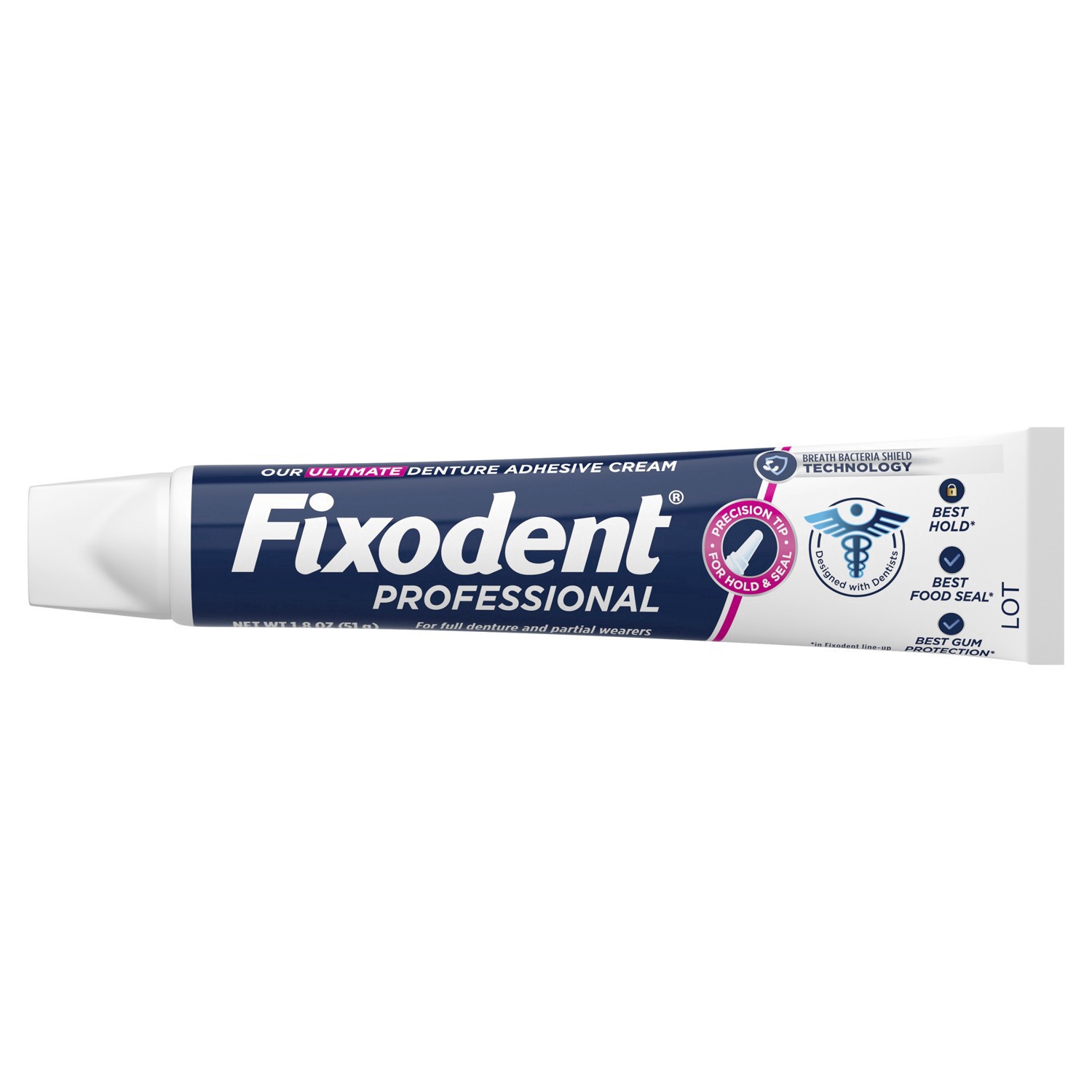 slide 35 of 72, Fixodent Professional Ultimate Denture Adhesive Cream for Full and Partial Dentures, 1.8 oz