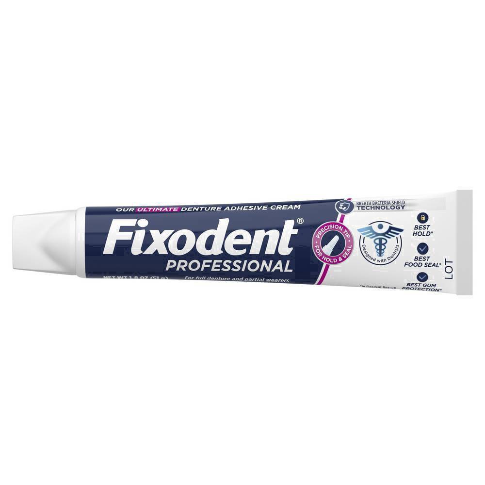 slide 9 of 72, Fixodent Professional Ultimate Denture Adhesive Cream for Full and Partial Dentures, 1.8 oz