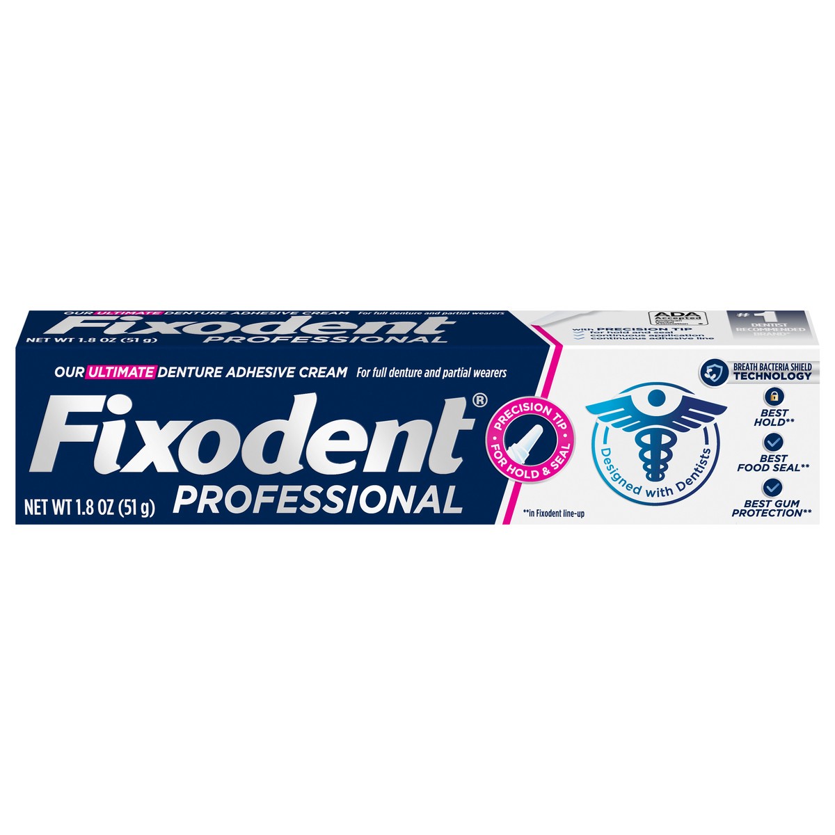 slide 1 of 72, Fixodent Professional Ultimate Denture Adhesive Cream for Full and Partial Dentures, 1.8 oz