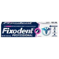 Fixodent Professional Ultimate Denture Adhesive Cream for Full and Partial Dentures, 1.8 oz