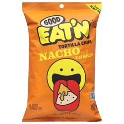 Good Eat'n Nacho Cheese Tortilla Chips 6 oz