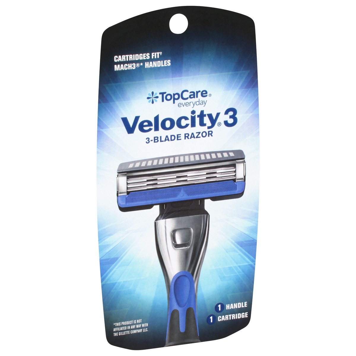 slide 3 of 9, TopCare Everyday Velocity 3 3-Blade Razor Razor 1 ea, 1 ct