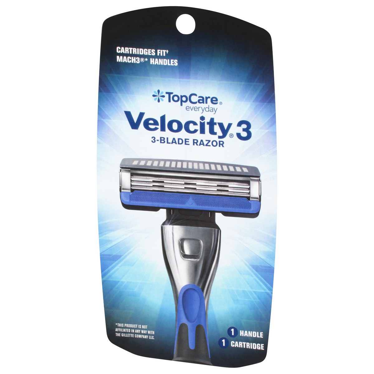 slide 9 of 9, TopCare Everyday Velocity 3 3-Blade Razor Razor 1 ea, 1 ct