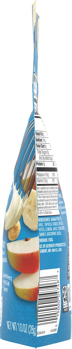 slide 8 of 9, Gerber Natural Whipped Melts Baby Snacks Banana Pear, 0.85 oz Bag, 1 oz