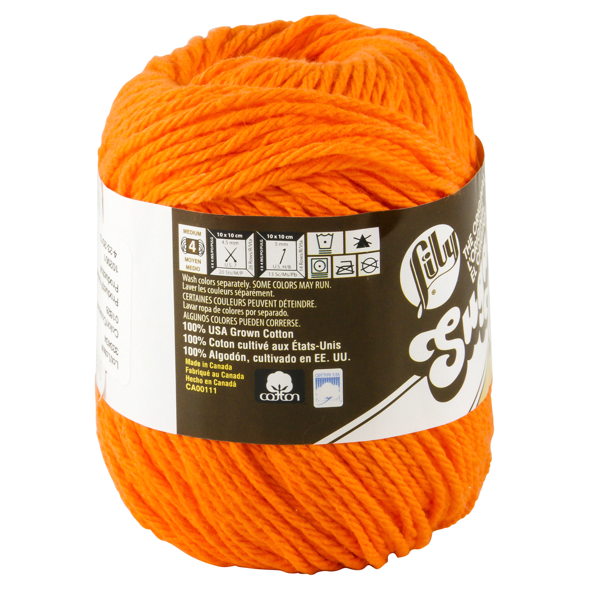 slide 2 of 3, Lily Sugar'N Cream Yarn - Hot Orange, 1 ct