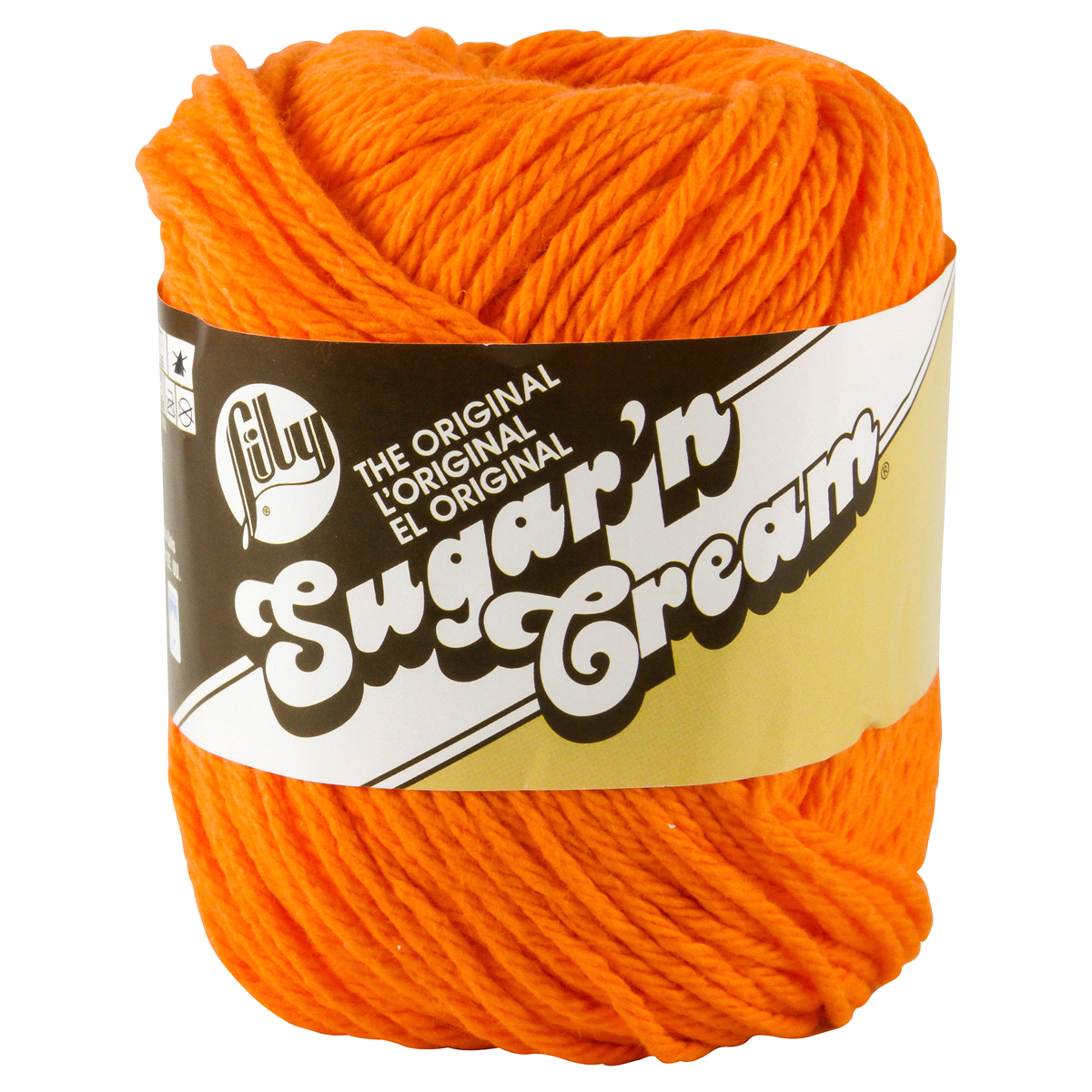 slide 1 of 3, Lily Sugar'N Cream Yarn - Hot Orange, 1 ct