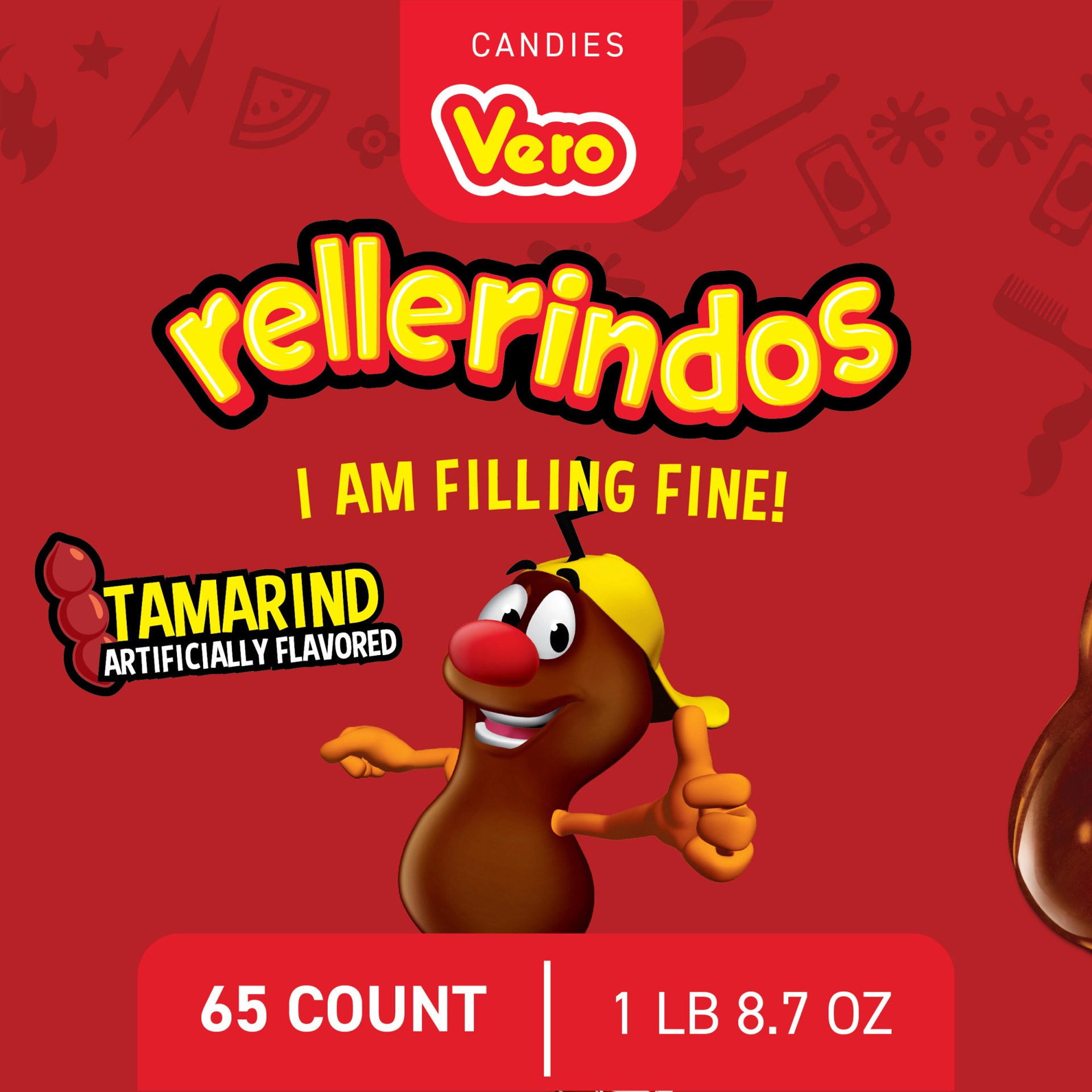 slide 4 of 5, Vero Rellerindos  Tamarind Hard Candy, 27.3 oz