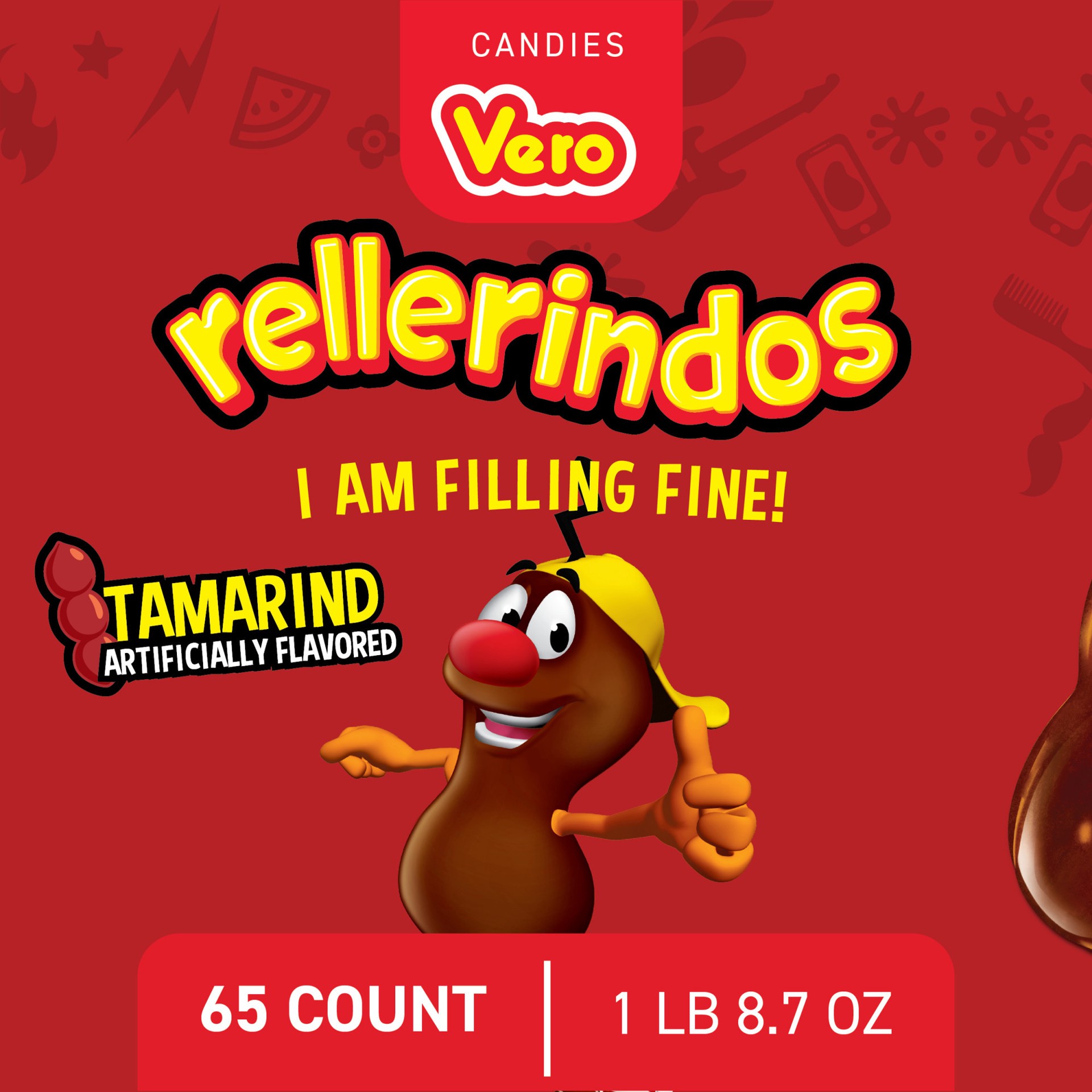 slide 5 of 5, Vero Rellerindos  Tamarind Hard Candy, 27.3 oz