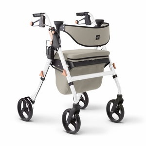 slide 1 of 1, Medline Industries Medline Empower Rollator, Antimicrobial, White, 1 ct