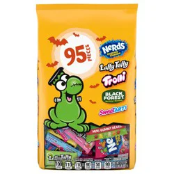 Sweetarts, Nerds, Nerds Gummy Clusters, Laffy Taffy, And Trolli Sour Brite Crawlers Minis, Ghostly Goodies Mixed Bag, 100 Ct, 38.4 Oz