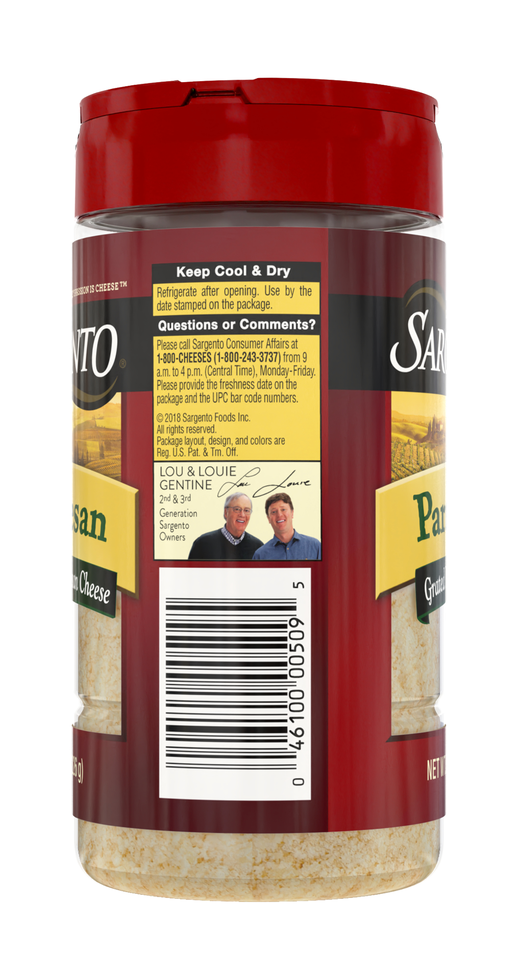slide 5 of 5, Sargento Grated Parmesan Cheese, 8 oz., 8 oz