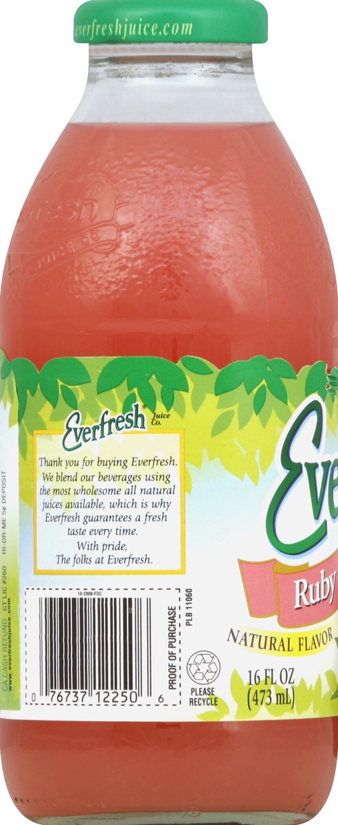 slide 2 of 4, Everfresh Ruby Red Grapefruit Juice - 16 fl oz, 16 fl oz
