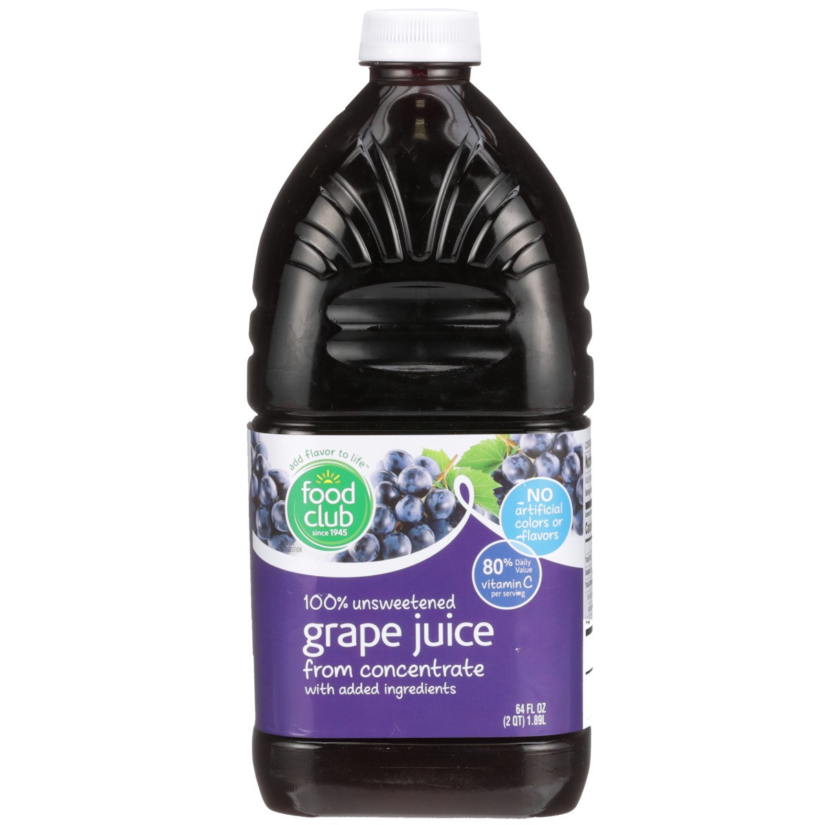 slide 2 of 9, Food Club 100% Grape Juice - 64 fl oz, 64 fl oz