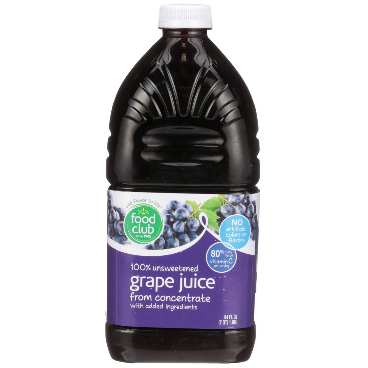 slide 5 of 9, Food Club 100% Grape Juice - 64 fl oz, 64 fl oz