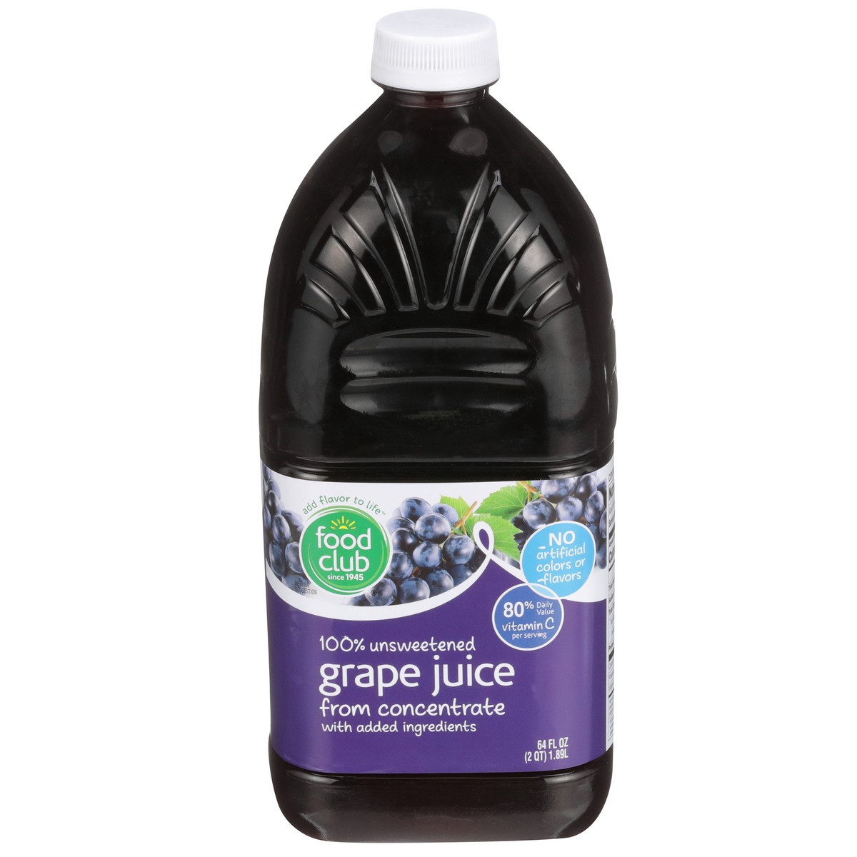 slide 1 of 9, Food Club 100% Grape Juice - 64 fl oz, 64 fl oz