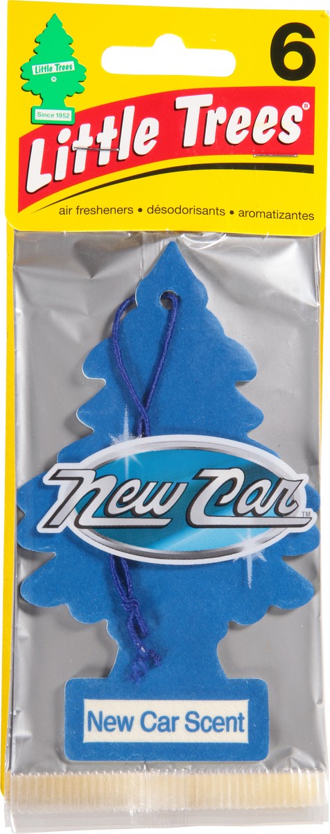 slide 1 of 13, Little Trees New Car Scent Air Freshener 6 ea, 6 ct