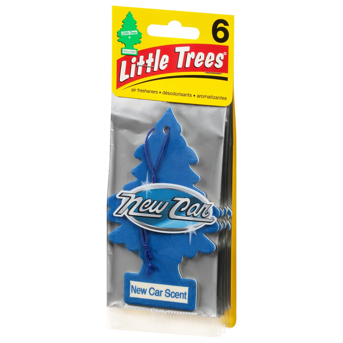 slide 3 of 13, Little Trees New Car Scent Air Freshener 6 ea, 6 ct