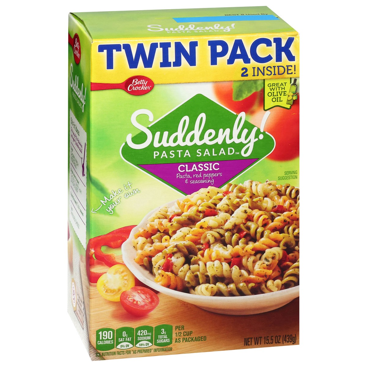 slide 9 of 13, Suddenly! Classic Pasta Salad Twin Pack 15.5 oz, 2 ct