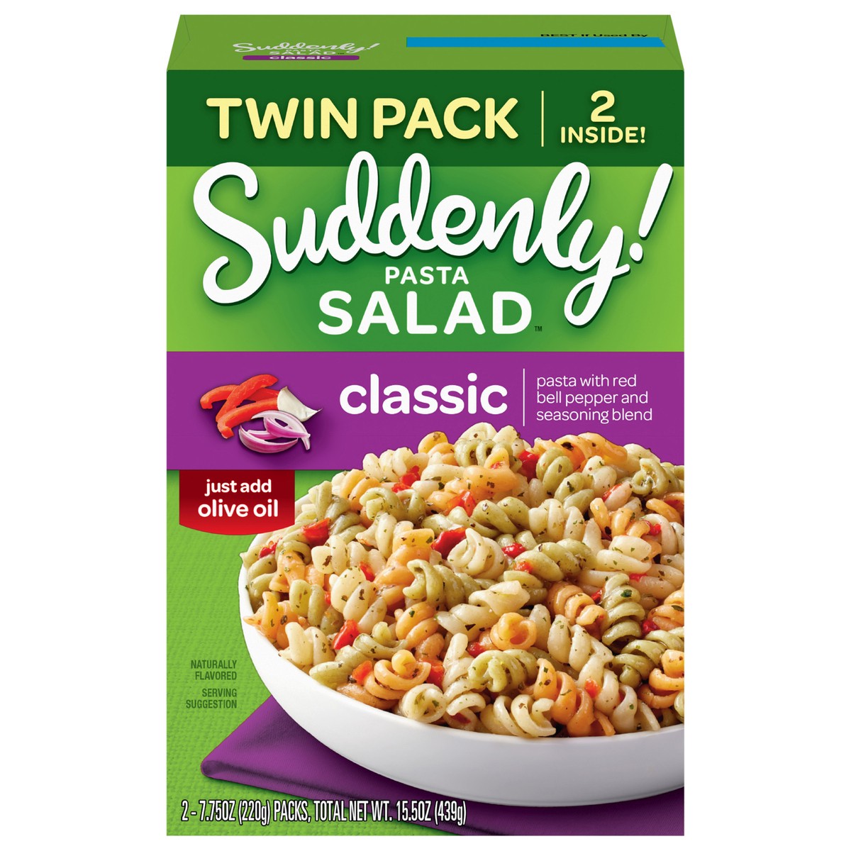 slide 1 of 13, Suddenly! Classic Pasta Salad Twin Pack 15.5 oz, 2 ct