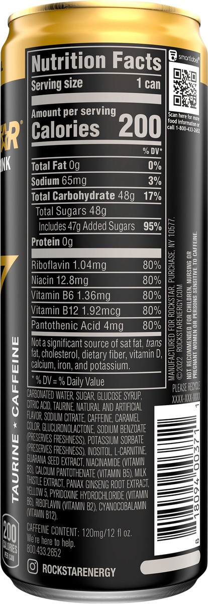 slide 2 of 7, Rockstar Energy Drink Original - 12 fl oz, 12 fl oz