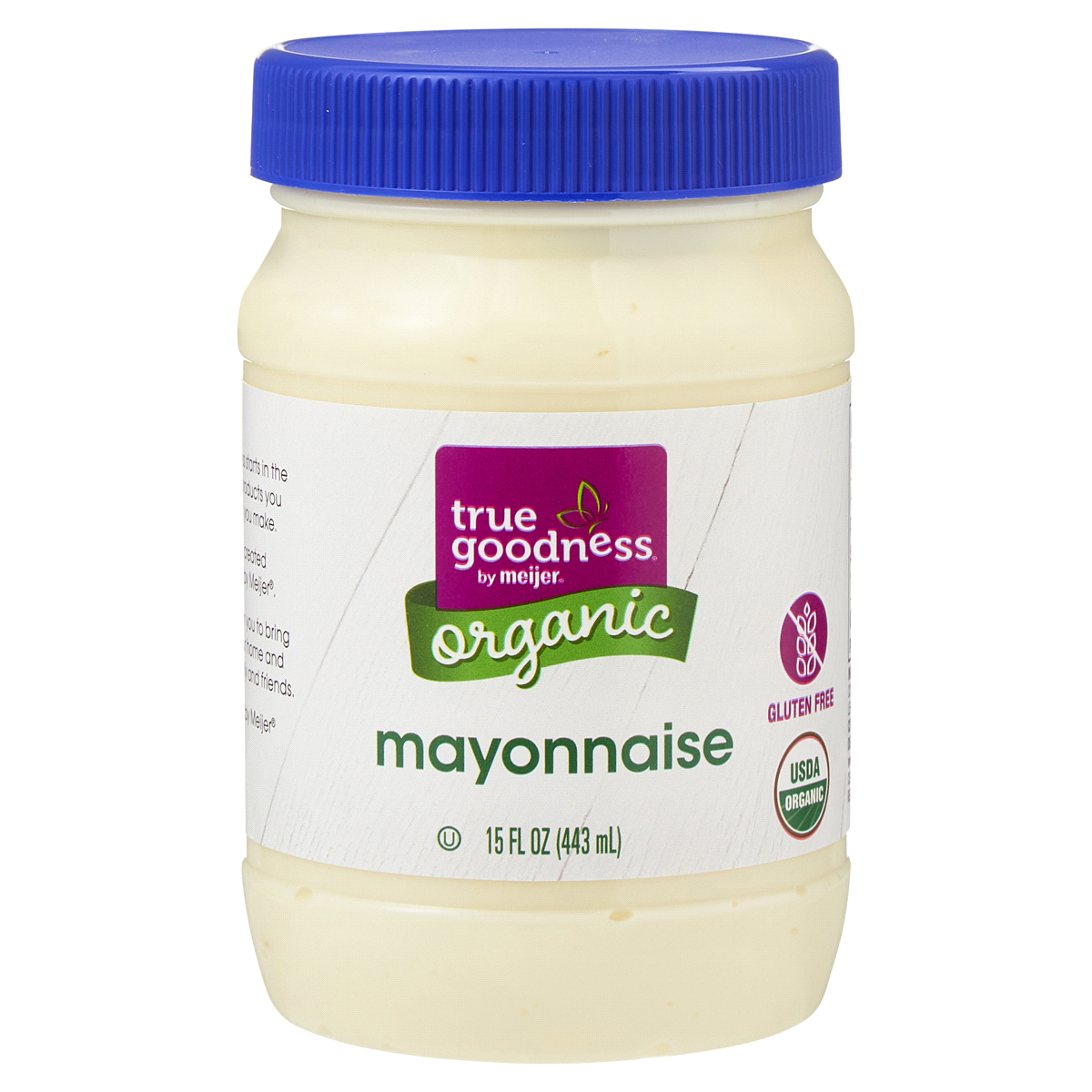 slide 1 of 2, True Goodness Organic Mayonnaise, 15 oz