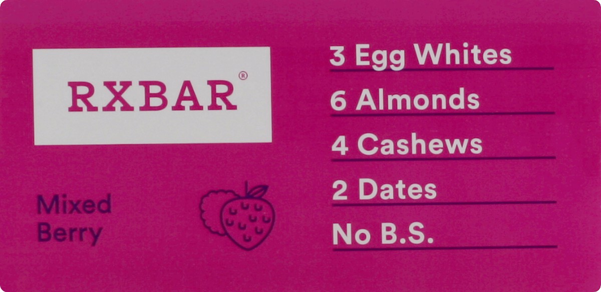 slide 3 of 6, RXBAR Protein Bars, Mixed Berry, 22 oz, 12 Count, 22 oz
