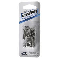 Custom Accessories Stainless Steel Standard License Plate Fasteners