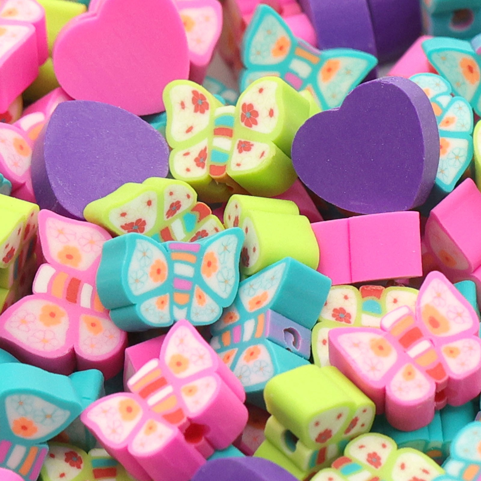 slide 3 of 3, Butterfly Clay Beads By Creatology, 8mm and 9mm