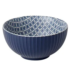 Tabletops Infuse Pad Print Bowl - Navy