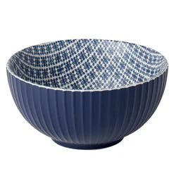 Tabletops Infuse Pad Print Bowl - Navy