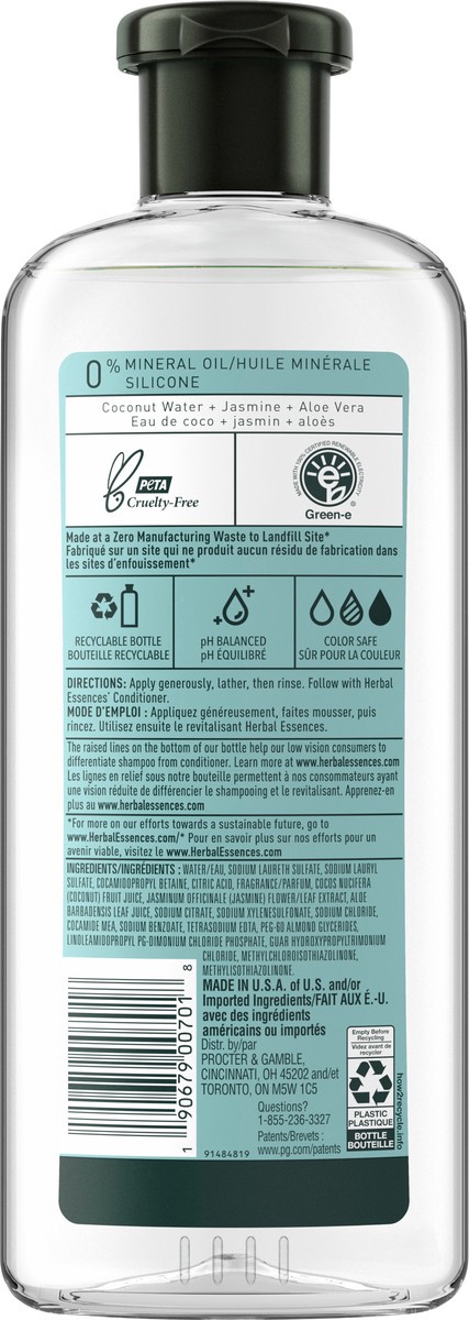 slide 2 of 3, Herbal Essences Classics Hydrate Coconut Water & Jasmine Shampoo 13.5 fl oz, 13.5 fl oz