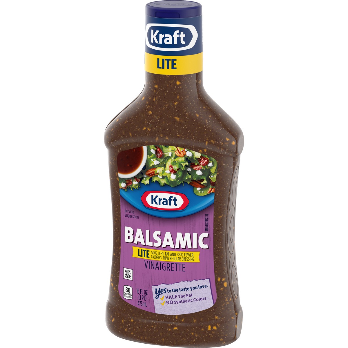 slide 3 of 9, Kraft Balsamic Vinaigrette Lite Salad Dressing, 16 fl oz Bottle, 16 fl oz