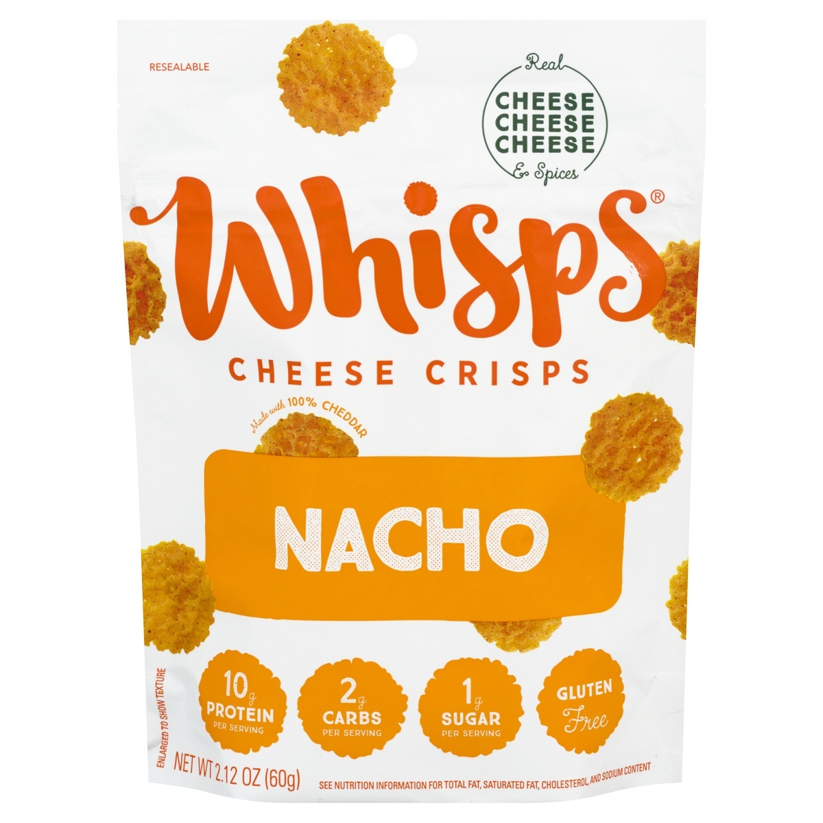 slide 1 of 1, Whisps Nacho, 2.12 oz