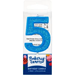 DecoPac Five Birthday Candle Cake Decoration - Blue