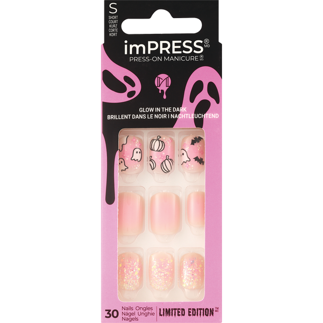 slide 1 of 1, Kiss imPRESS Halloween Press On Nails - Bad Bone, 1 ct