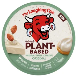 The Laughing Cow Plant-Based Original Spreadable Cheese Wedges, 8 pack (4.5 oz)