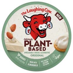 The Laughing Cow Plant-Based Original Spreadable Cheese Wedges, 8 pack (4.5 oz)