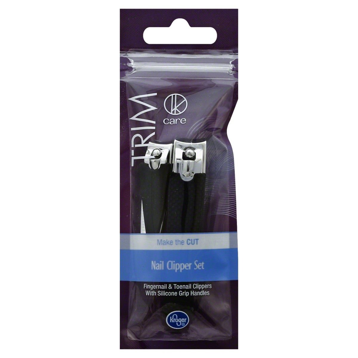 slide 1 of 1, Kroger Nail Clipper Set Nail And Toenail Clippers Silicone Grip, 1 ct