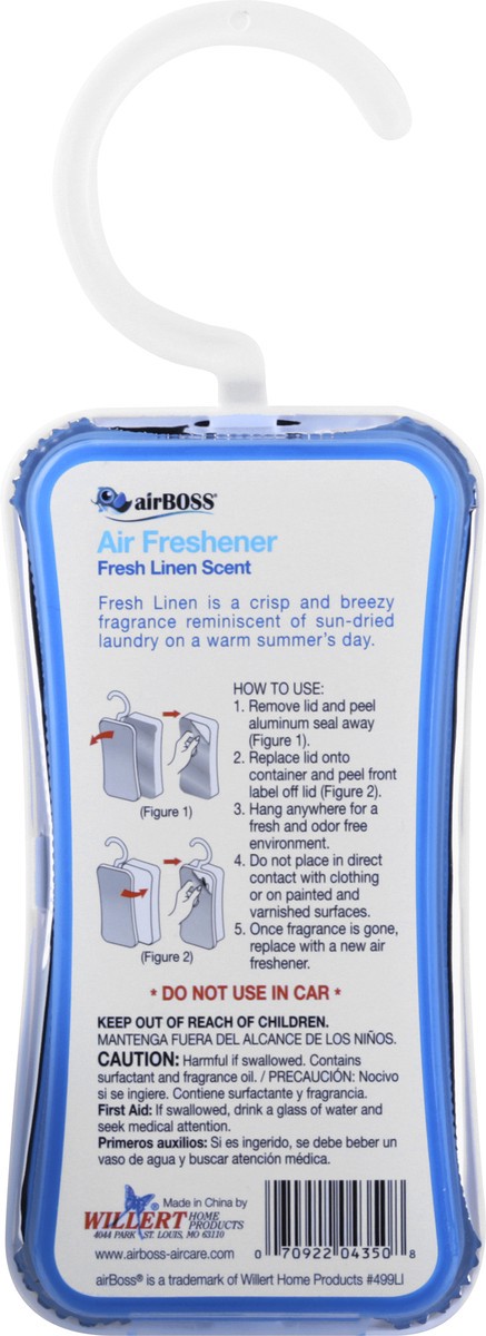 slide 5 of 9, airBoss Closet Fresh Linen Scent Air Freshener 4 oz, 4 oz