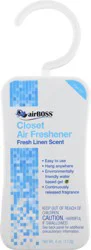 airBoss Closet Fresh Linen Scent Air Freshener 4 oz