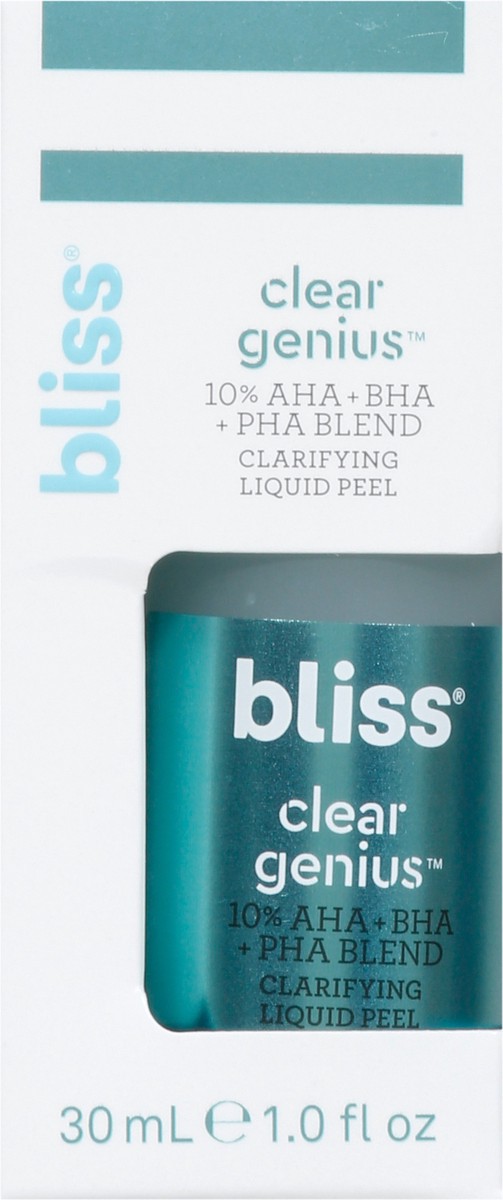 slide 3 of 9, Bliss Clear Genius Clarifying Liquid Peel 1.0 fl oz, 1 oz