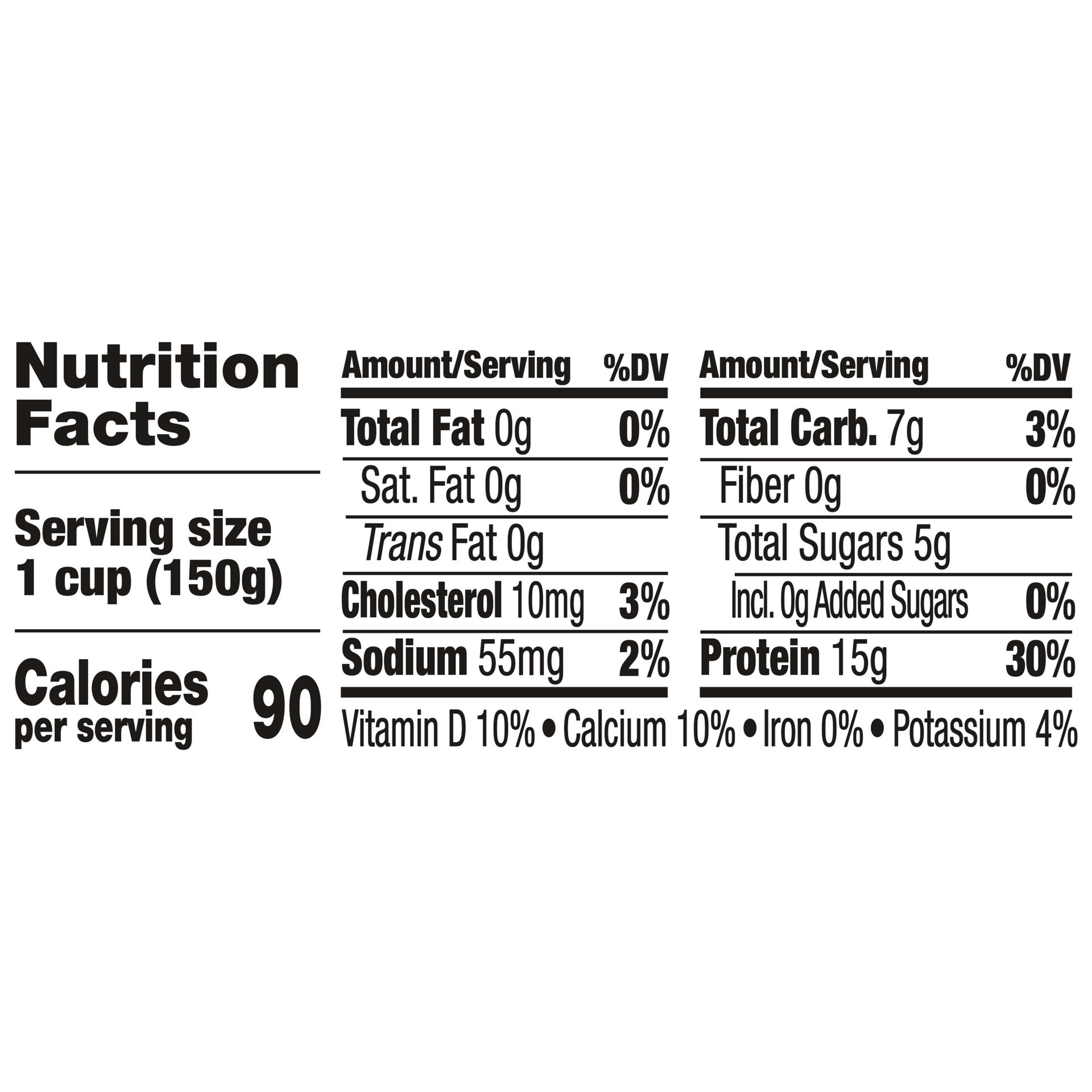 slide 5 of 5, Oikos Triple Zero Strawberry Banana Nonfat Greek Yogurt, 0% Fat, 0g Added Sugar and 0 Artificial Sweeteners, Just Delicious High Protein Yogurt, 5.3 OZ Cup, 5.3 oz