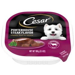 Cesar Classic Loaf in Sauce Porterhouse Steak Flavor Canine Cuisine 3.5 oz