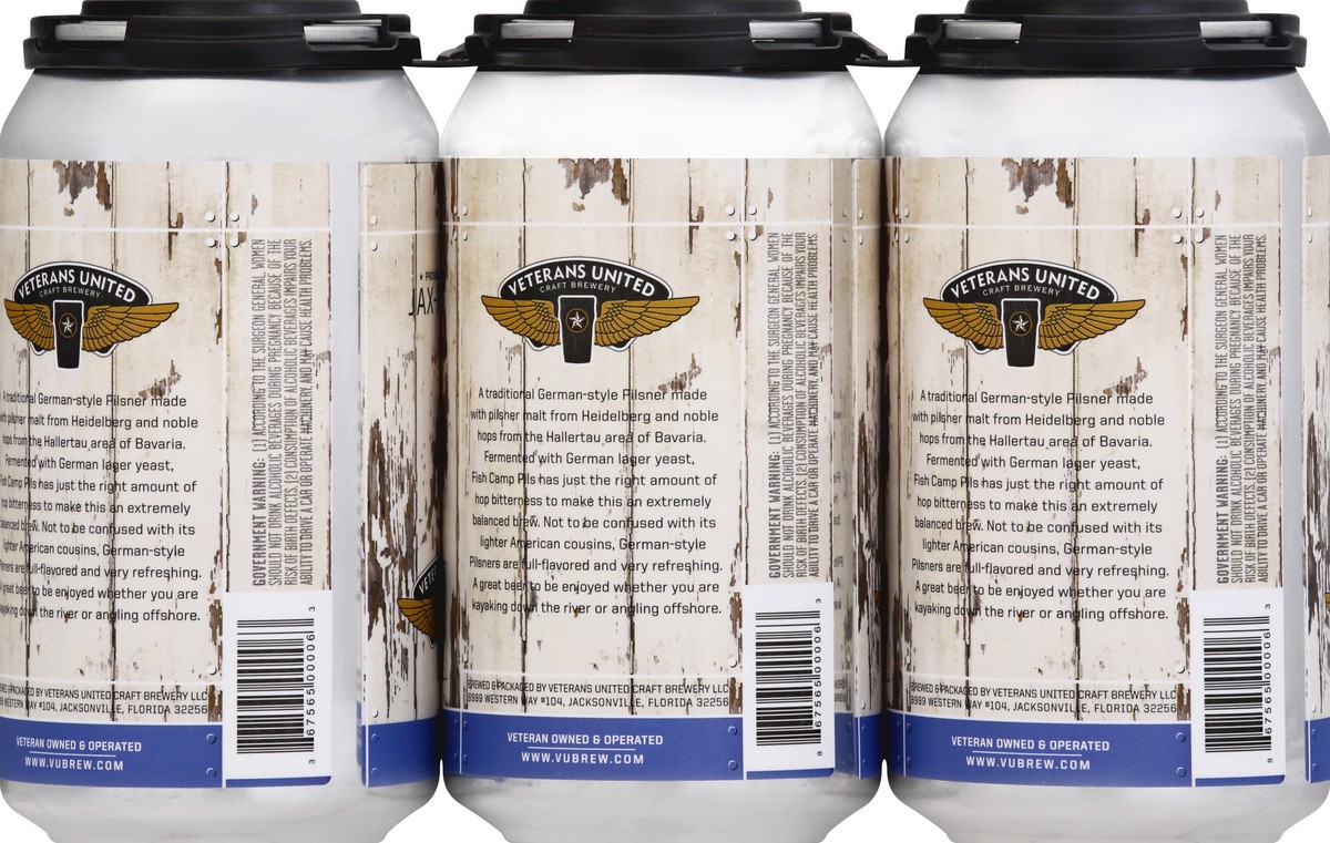 slide 5 of 7, Veterans United Fish Camp 6Pk Can, 6 ct