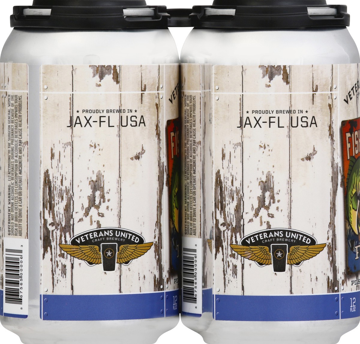 slide 7 of 7, Veterans United Fish Camp 6Pk Can, 6 ct