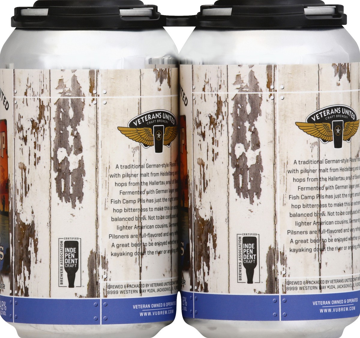 slide 3 of 7, Veterans United Fish Camp 6Pk Can, 6 ct