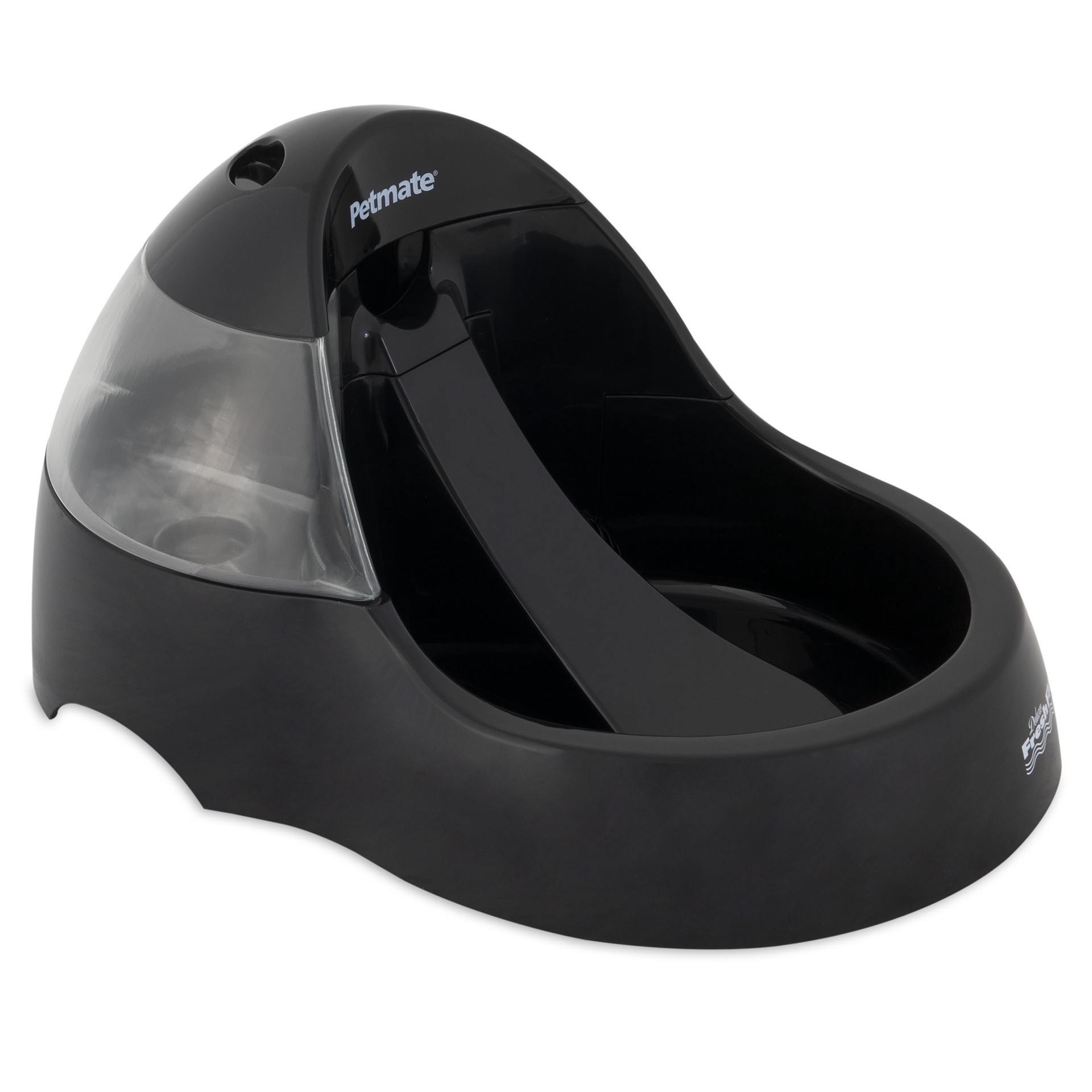 slide 3 of 10, Petmate Black Deluxe Fresh Flow Purifying Pet Fountain, 1 ct