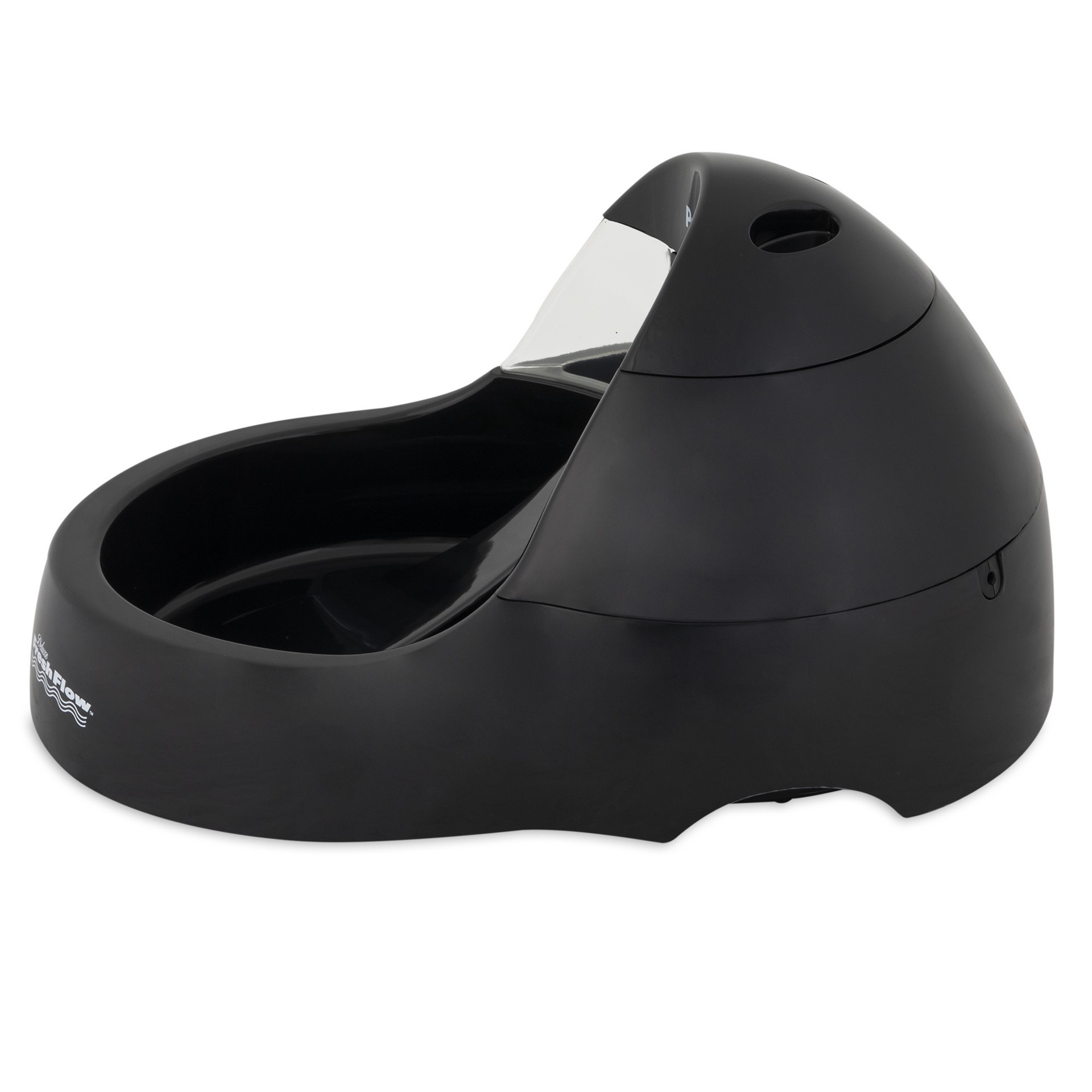 slide 10 of 10, Petmate Black Deluxe Fresh Flow Purifying Pet Fountain, 1 ct
